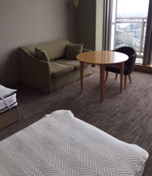 ゲストルームは友人を泊めてあげるのに活用。1泊1,500～2,000円＋リネン代で利用できる。「ホテルより安く泊まれるので人気がありますね」