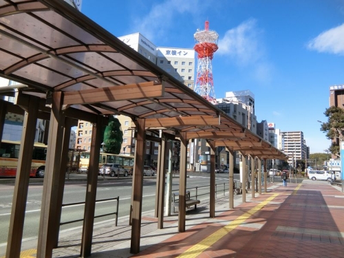 平塚駅前の歩道