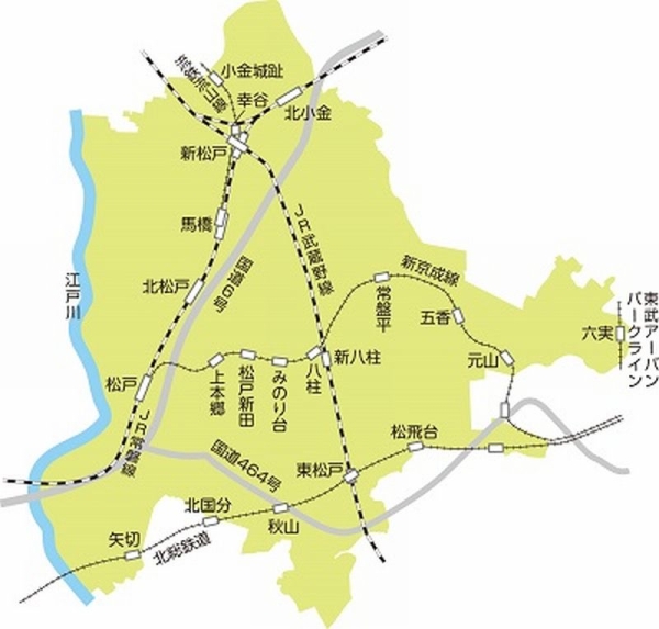 松戸市の鉄道